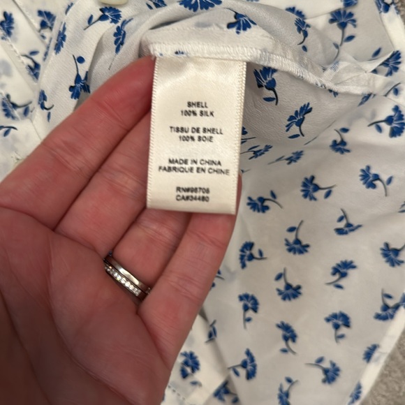 Rebecca Taylor NWOT Puff Sleeve Blouse Silk - Picture 7 of 10